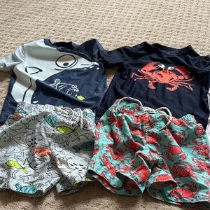 GAP Kids Swim Set - Navy, Light Blue, Red, Green